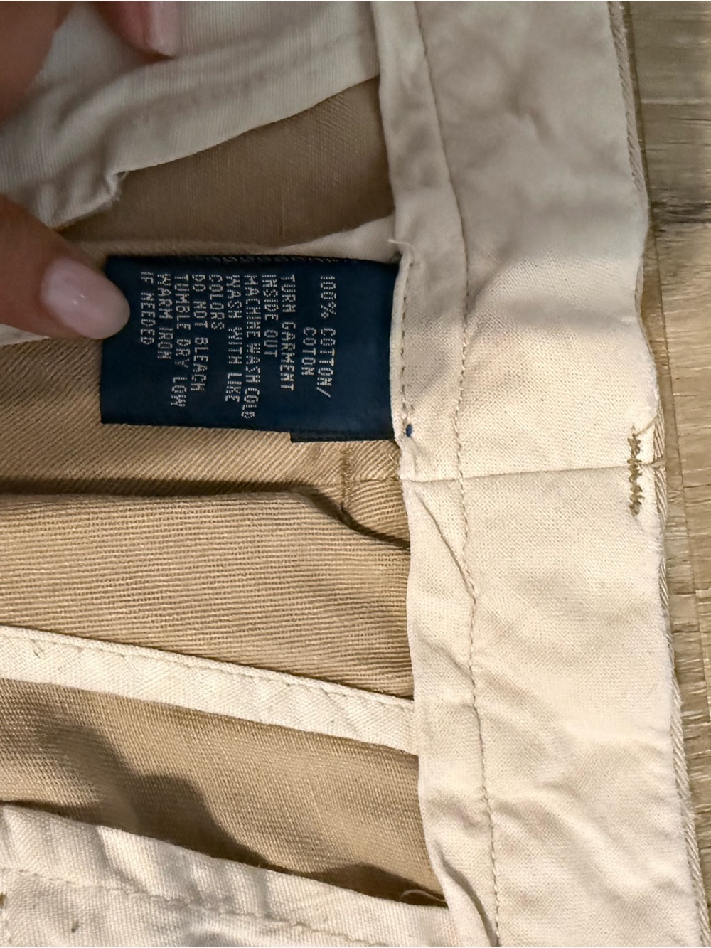 Vintage Polo by Ralph Lauren Men's Tan Chino Pants - Picture 4 of 7